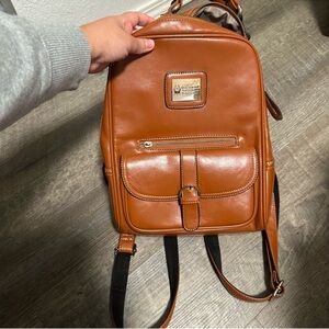 Marshalls Brown Leather Backpack